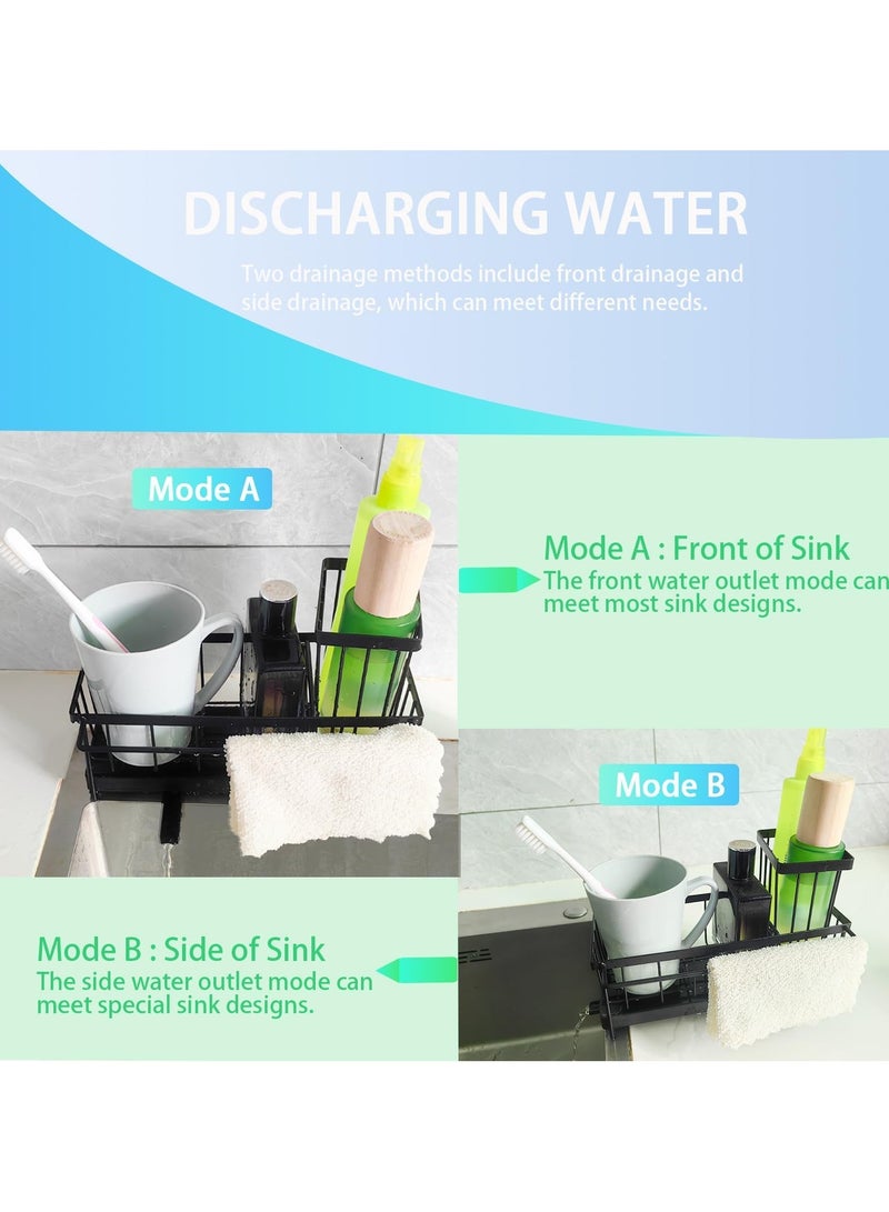 LEFAFA Sponge Holder for Kitchen Sink, Rustproof Stainless Steel Sink Caddy with Removable Drip Tray and Brush Holder Towel Rack, Kitchen Accessories for Countertop Dish Soap Dispenser Storage  - Image 5