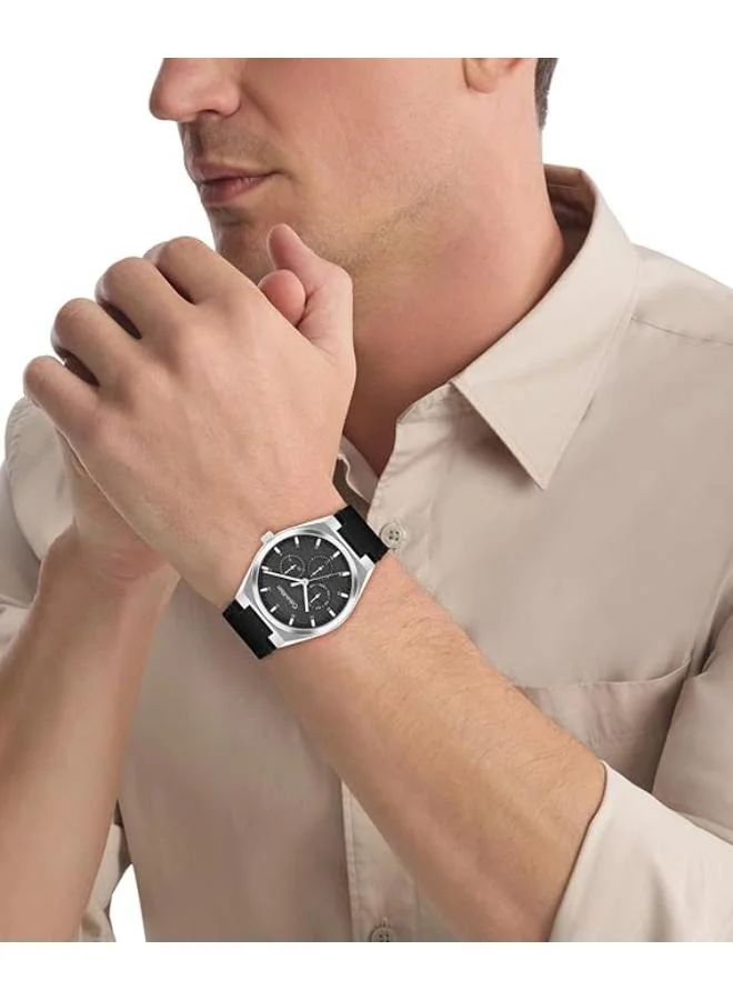 Calvin Klein  Multifunction Quartz analog Watch Leather Bracelet for Men | Best Price UAE
