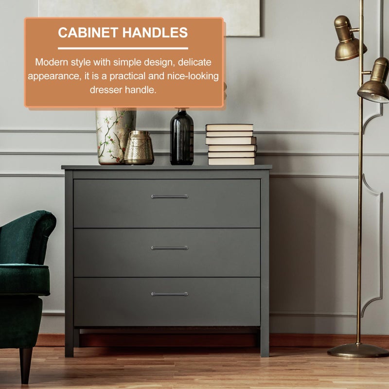 Nordic Style Brushed Gold Cabinet Pull Handles 96mm Hole Spacing Pearl Gray Drawer Pulls - Image 5