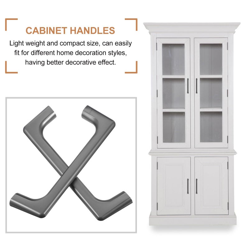 Nordic Style Brushed Gold Cabinet Pull Handles 96mm Hole Spacing Pearl Gray Drawer Pulls - Image 4