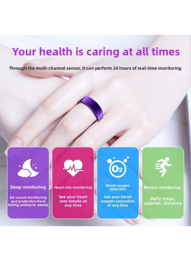 Explosions PX01 Smart Ring Brush Short Video Trembles E-book Swimming Waterproof Black Technology Smart Ring-Color:Silver#10 【charging Compartment + Type-c + Storage Bag】 - Image 4