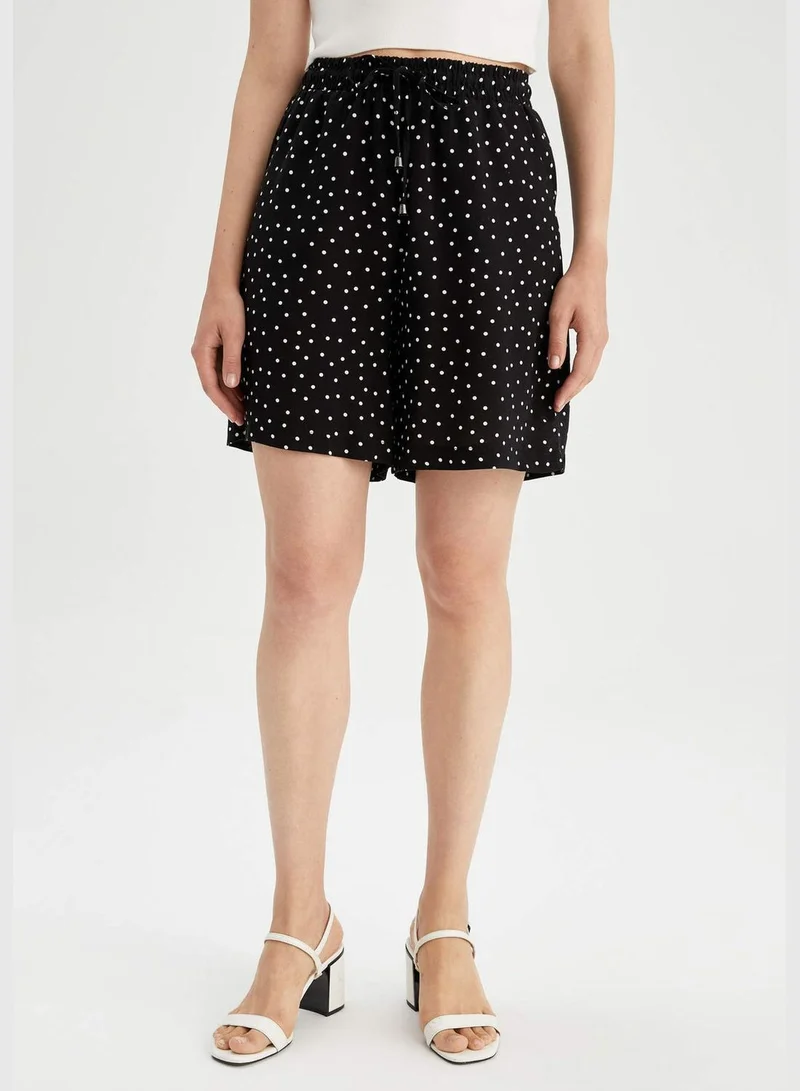 DeFacto Patterned Drawstring Bermuda Shorts