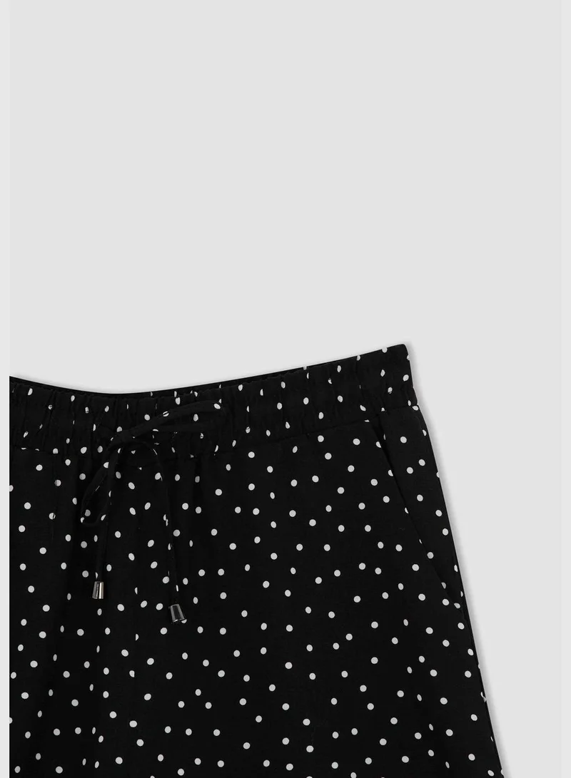 DeFacto Patterned Drawstring Bermuda Shorts