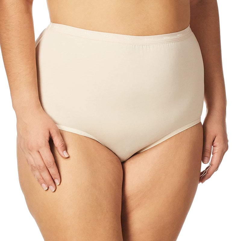 Bali womens Stretch Panty Briefs, Soft Taupe, X-Large US - Image 2