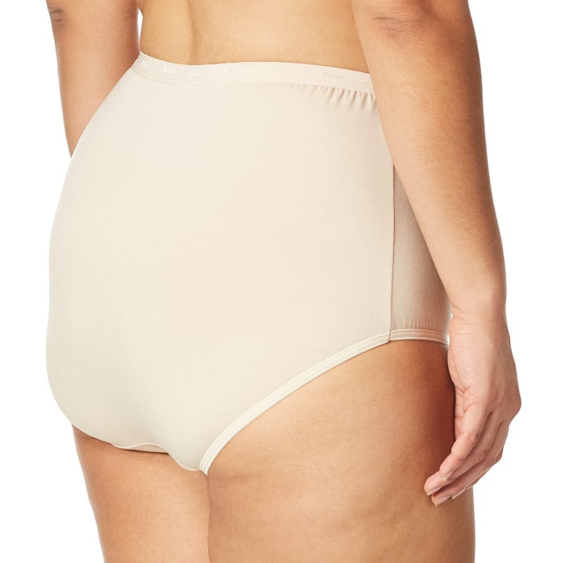 Bali womens Stretch Panty Briefs, Soft Taupe, X-Large US - Image 3
