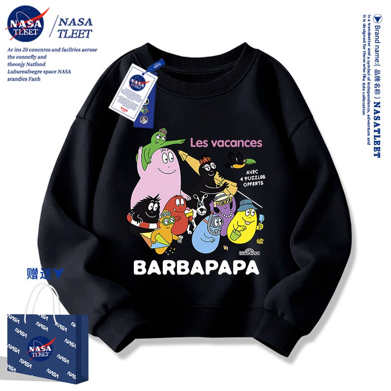 Nasa Co-Barbapapa Baba Papa Cartoon Surrounding Children'S Vests Boys And Girls Children'S Clothing New Clothes - Image 5