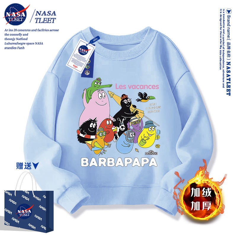 Nasa Co-Barbapapa Baba Papa Cartoon Surrounding Children'S Vests Boys And Girls Children'S Clothing New Clothes - Image 1