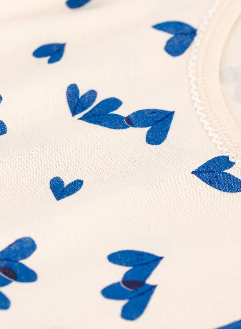 Petit Bateau Youth Heart Printed Night Dress