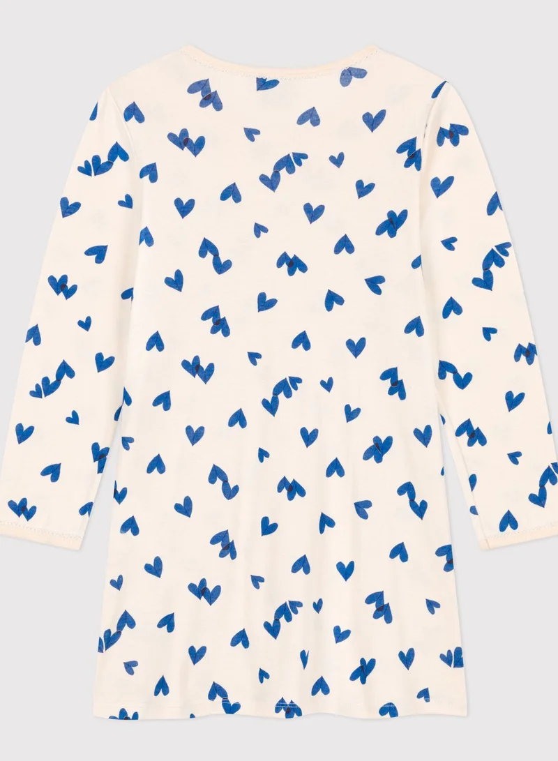 Petit Bateau Youth Heart Printed Night Dress