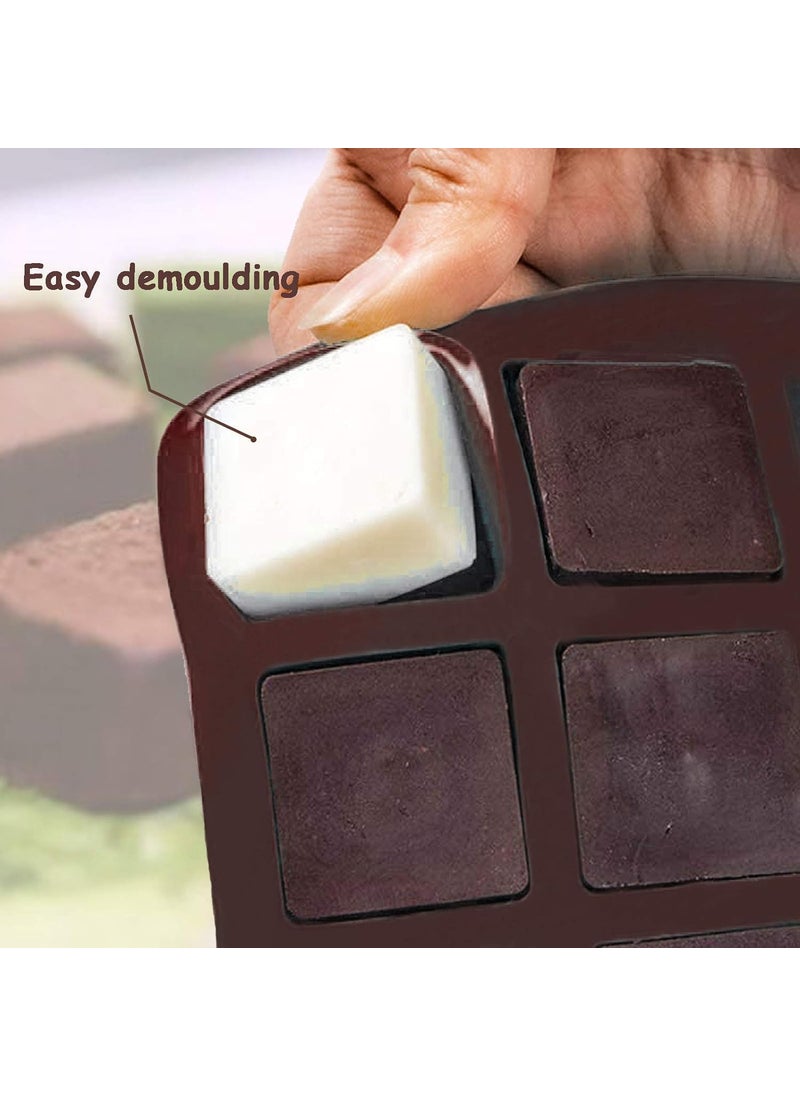 Karp KARP Silicone Candy Mold Cavity, 40 Cavity Square Flexible and Easy to Release Chocolate Mold for Homemade Caramels, Jelly, Gummy, Ice Cube, Truffles - Multicolor- Qty- 1  - Image 5