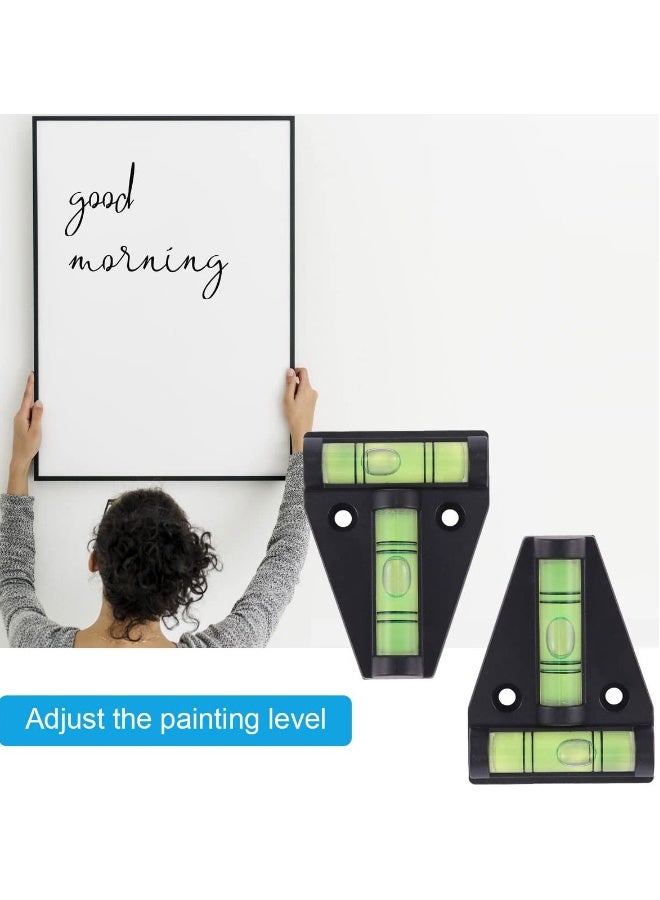 5 Pcs Small Spirit Level Set, Caravan Levelling Motorhome Gadget, Mini Level Spirit for Levelling Campervan RVs, Camper, Travel Trailer, Black - Image 5