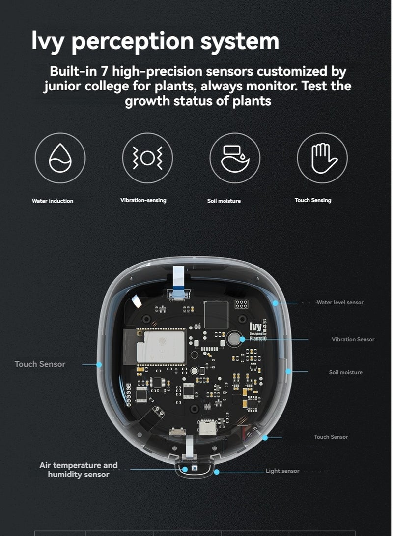 AI Plant Pet Robot Intelligent Maintenance Reminder Emotional Interactive Desktop Toy - Image 5