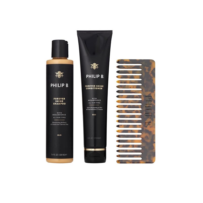 Philip B Forever Shine Collection Detangling Kit Forever shine shampoo 220ml Forever shine Conditioner 178ml - Image 1