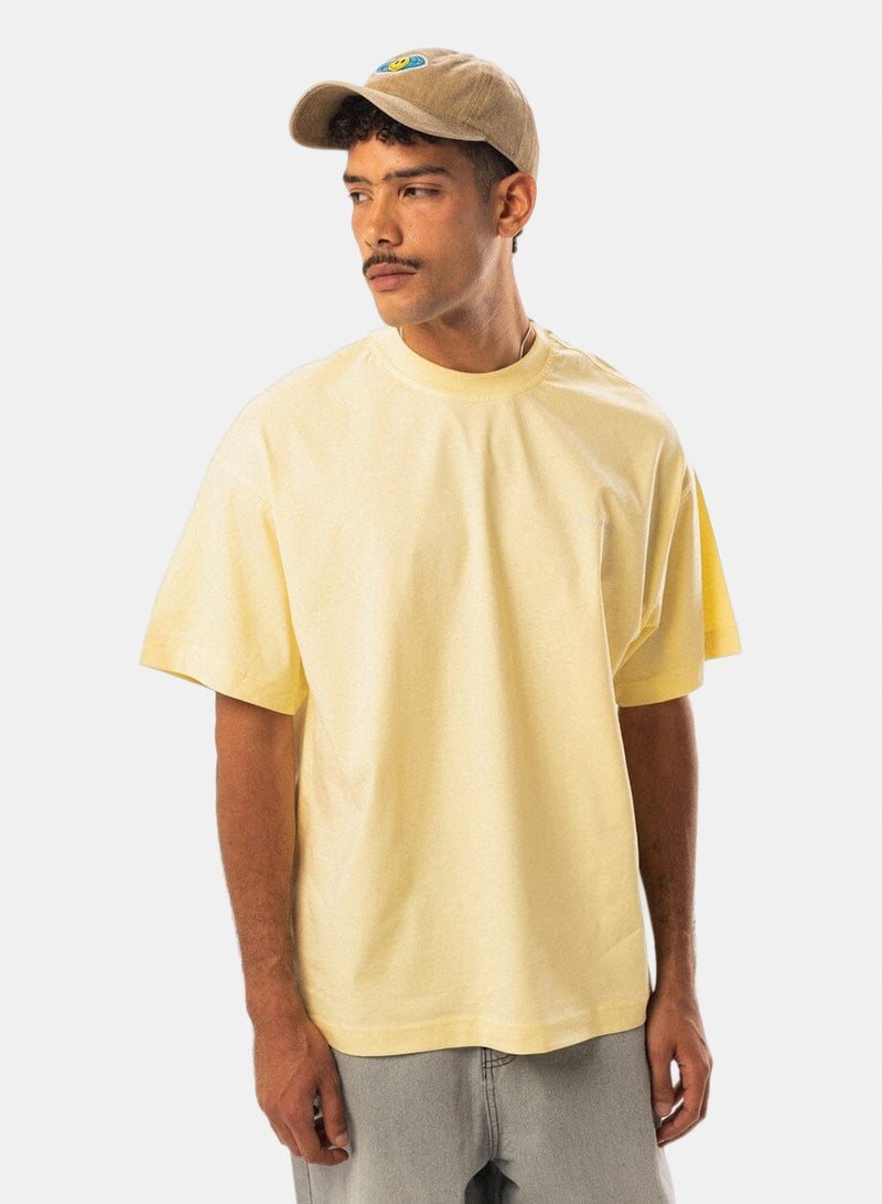 In Your Shoe Butter Yellow Oversized Tee - Image 3