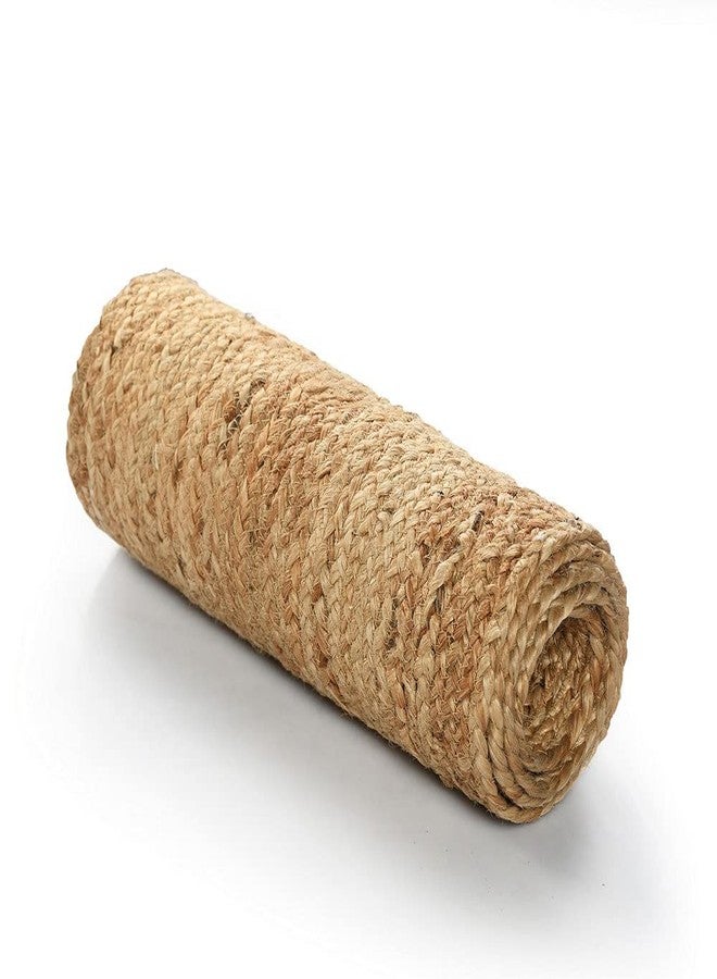 pepme Jute Table Runner, Braided Handmade Natural Color Handwoven Rectangular Mat for Dining Table, Floor, Bed ( Beige, 54x12) - Image 2