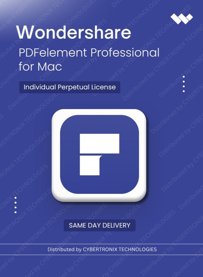 ووندشير PDFelement Professional لنظام ماك فردي | مدى الحياة | ترخيص رقمي | توصيل في نفس اليوم
