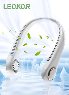 Portable Neck Fan, Bladeless Neck Cooling Fan Usb Rechargeable, 3 Speed Adjustable Soft Neckband Hands Free Mini Fan for Sports, Travel, Outdoor, Indoor (White) - pzsku/Z0CCA8137CF917846B58CZ/45/_/1720595456/0eb64afe-9d6f-4575-852d-26edb33a2767