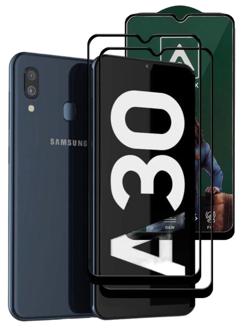 ACLIX 2 Pieces Antistatic ESD Dustproof Premium Quality High Definition Tempered Glass Screen Protector Designed For Samsung Galaxy A30 - Image 1
