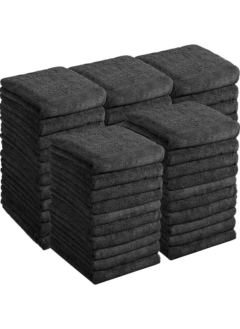 Shimeyao Shimeyao 40 Pack Bleach Proof Towels Microfiber Absorbent Resistant Hair Hand Towels Bulk Quick Dry 16 x 29 Inches for Barber Gym Bath Spa Shaving Black 