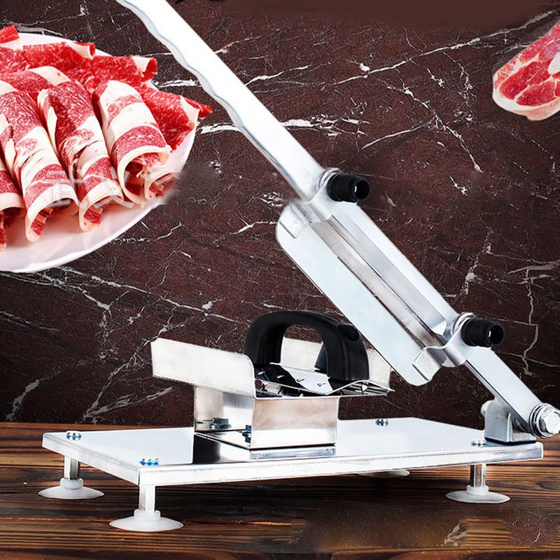 Multifunctional Household Manual Frozing Meat Beef Mutton Sheet Roll Cutter Slicing Machine Multifunctional Meat Cutter - Image 2