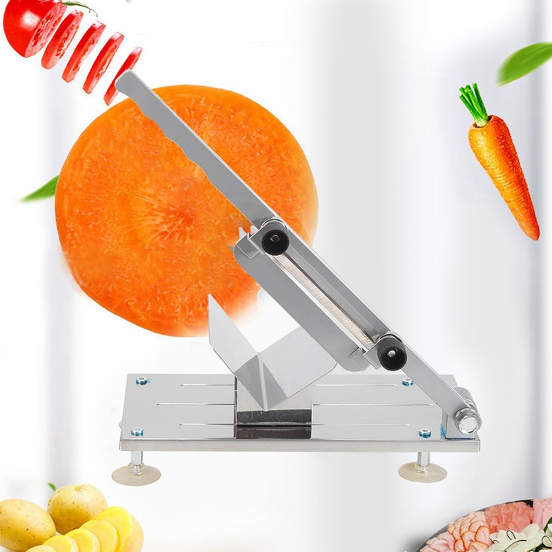 Multifunctional Household Manual Frozing Meat Beef Mutton Sheet Roll Cutter Slicing Machine Multifunctional Meat Cutter - Image 3