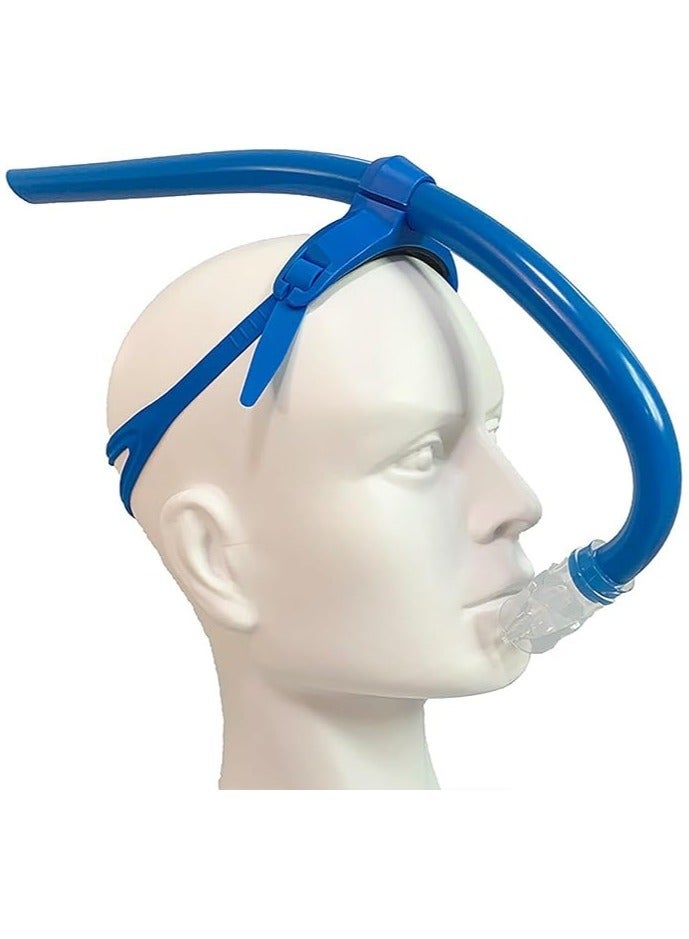 Front snorkel with silicone mouthpiece for swimming and diving (multi-colored) - Image 1