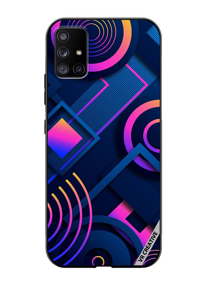 VR CREATIVE Protective Case Cover For Samsung Galaxy A71 5G Abstract Design Multicolour - Image 1