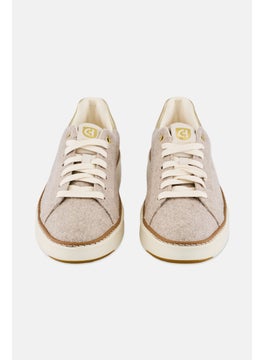 COLE HAAN Women Medium Lace Up Casual Shoes, Oatmeal/Gold  - Image 4