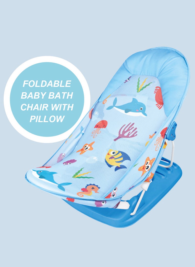 ما بيبي طفل محمولة قابلة للطي كرسي الاستحمام ، تنفس كرسي الاستحمام ، حمام الطفل مقعد - Image 2