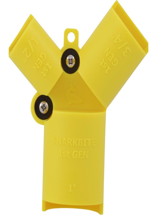 SharkBite 1/2 Inch to 1 Inch Depth Gauge and Pipe Deburring Tool, Copper, PEX, CPVC, PE-RT, HDPE, UR702A - Image 1