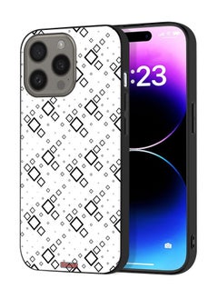 Tolwak Apple iPhone 15 Pro Protective Case Cover Square Abstract Digital Art  - Image 1