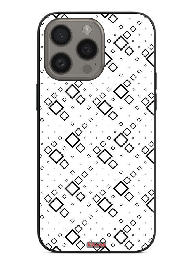 Tolwak Apple iPhone 15 Pro Protective Case Cover Square Abstract Digital Art  - Image 2