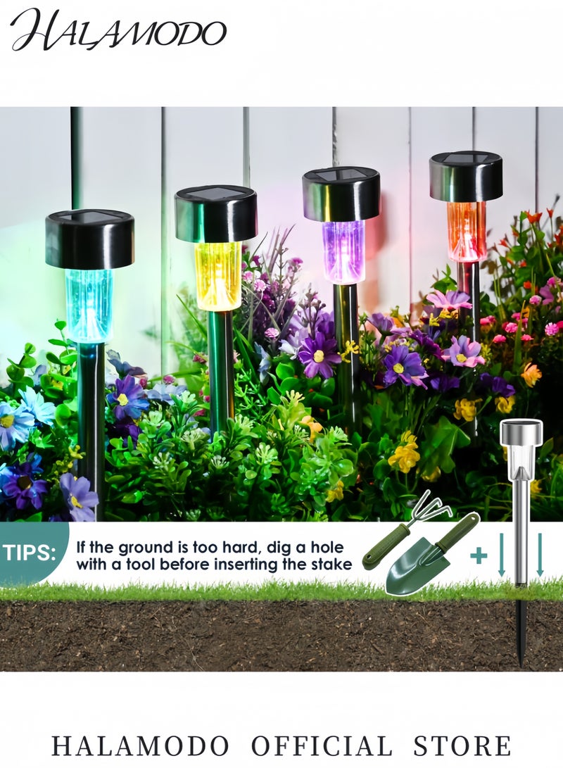 HALAMODO 10-Piece LED Outdoor Solar Light Black/Clear 5.5x36.5centimeter - Image 5