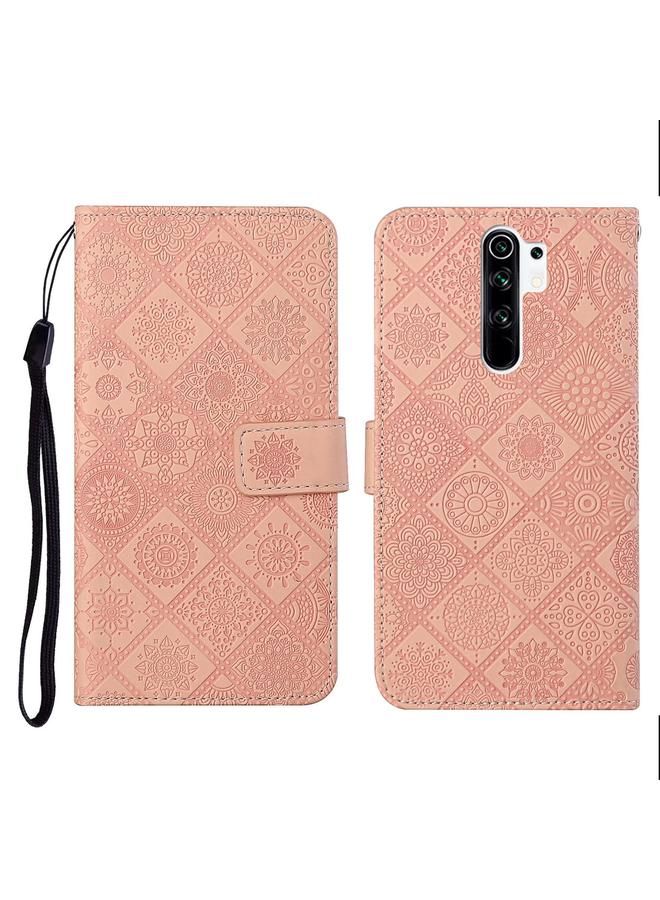 Case For Xiaomi Redmi 9 Ethnic Style Embossed Pattern Horizontal Flip Leather Case with Holder & Card Slots & Wallet & Lanyard