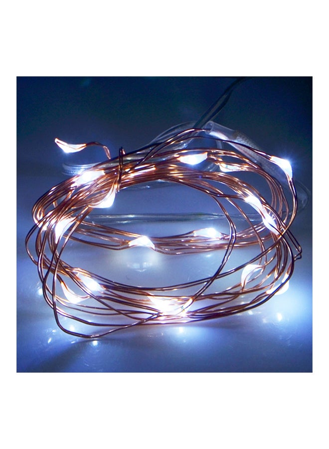 Loquat LED 3 X Aa Batteries Powered Copper Wire Decoration Light Strip White 2meter - Image 2