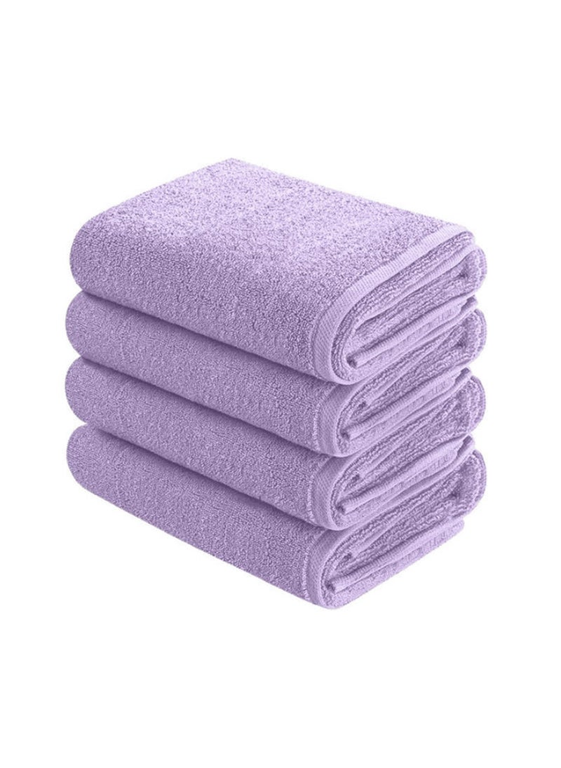 سيجنولا منشفة حمام سيجنولا 50×90 سم موف سادة، قطن 100%. - Image 1