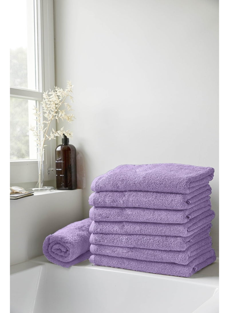 سيجنولا منشفة حمام سيجنولا 50×90 سم موف سادة، قطن 100%. - Image 4