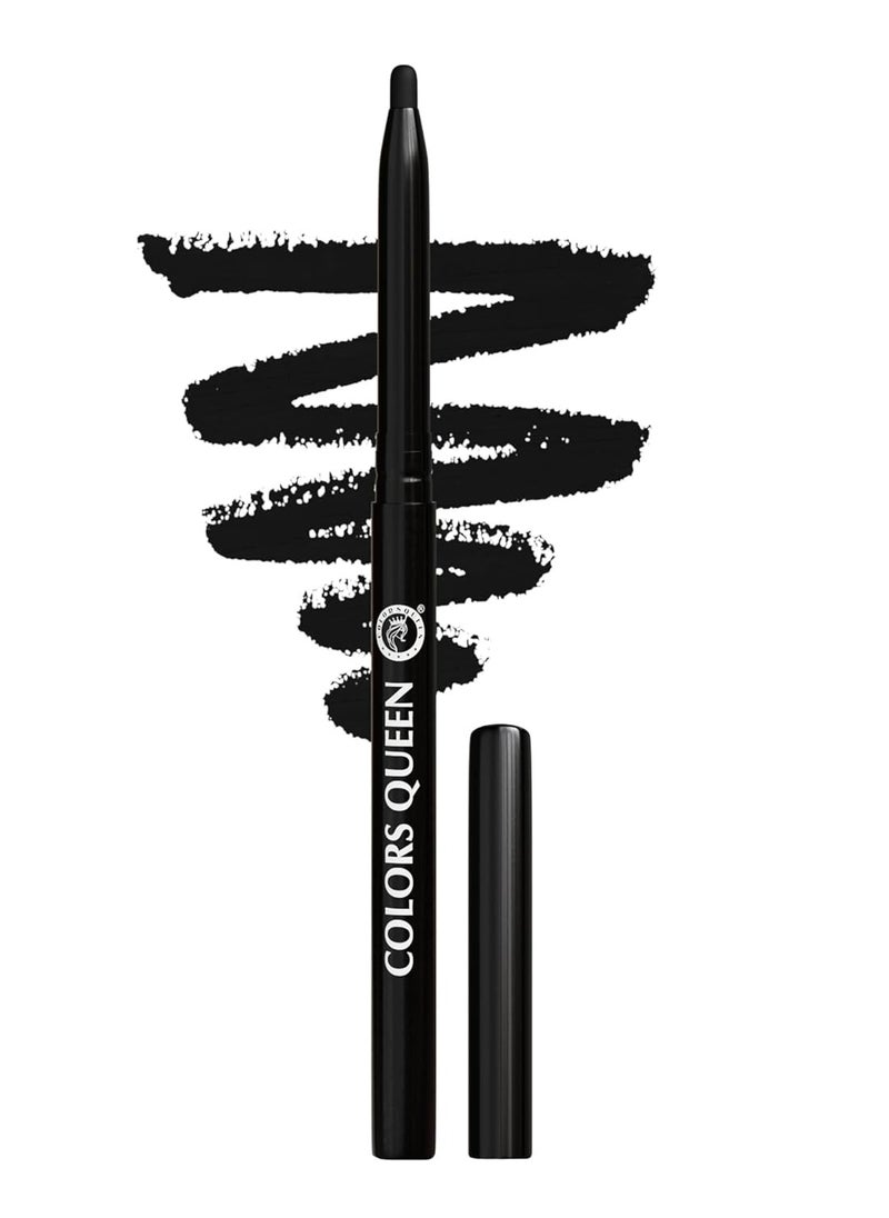 COLORS QUEEN Extreme Color Kajal 01 Black Night 0.4g Smooth One Stroke Ultra Creamy Non Transfer Smudge Proof Waterproof Women Lasts Up to 16hrs  - Image 1