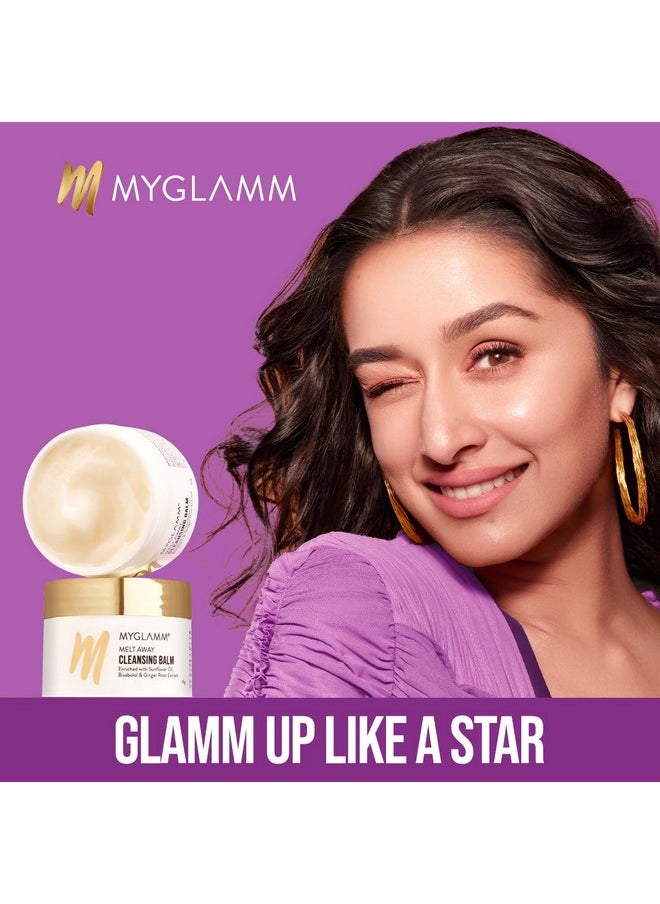MyGlamm Melt Away Cleansing Balm | Sulphate Free Waterproof Makeup Remover, Nourishes & Hydrates Skin Enriched With Sunflower Oil & Bisabolol (45G)  - Image 3