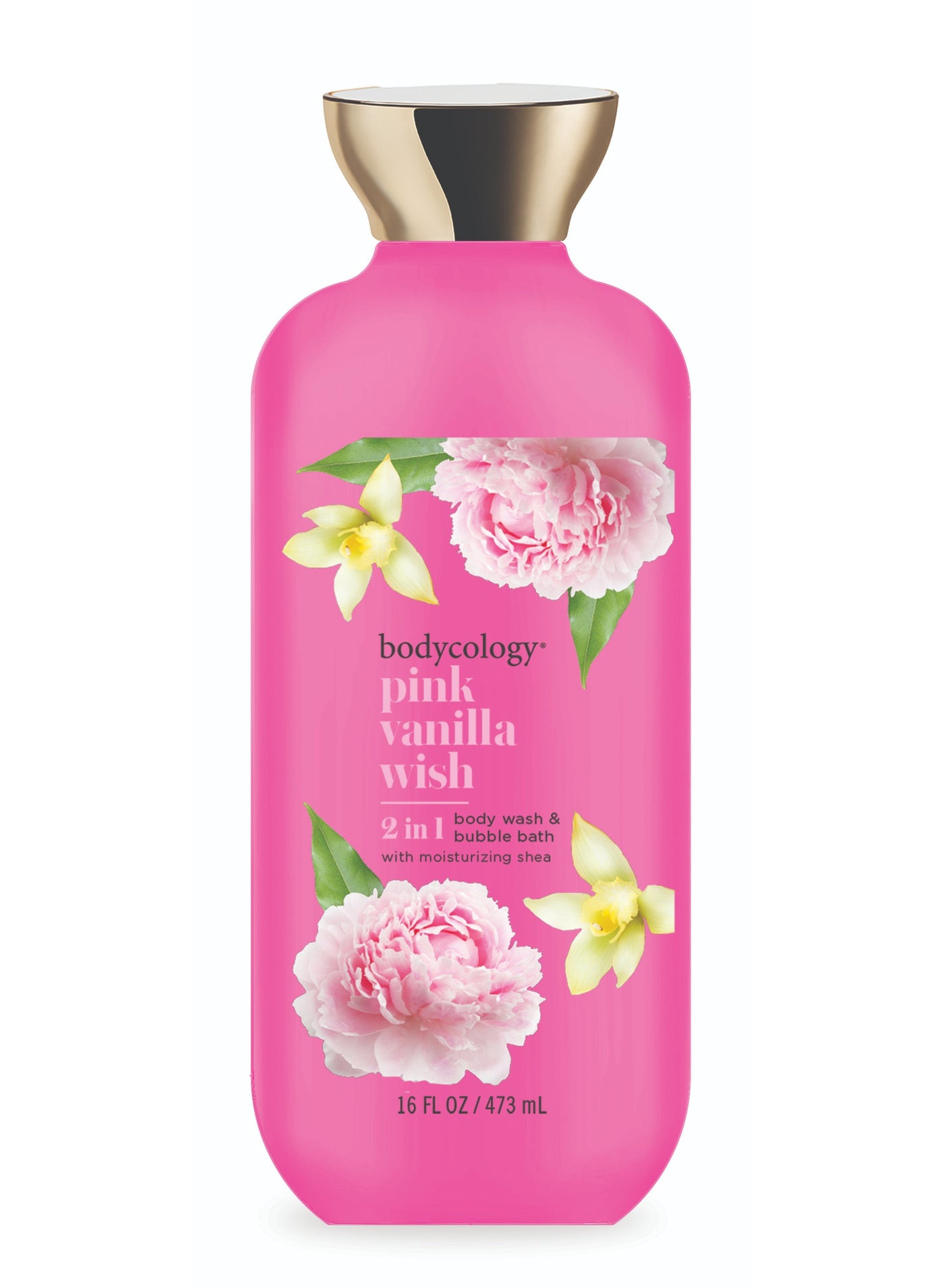 Bodycology Pink Vanilla Wish Body Wash 473Ml Hydrating, Gentle Cleanser With Sweet Fragrance