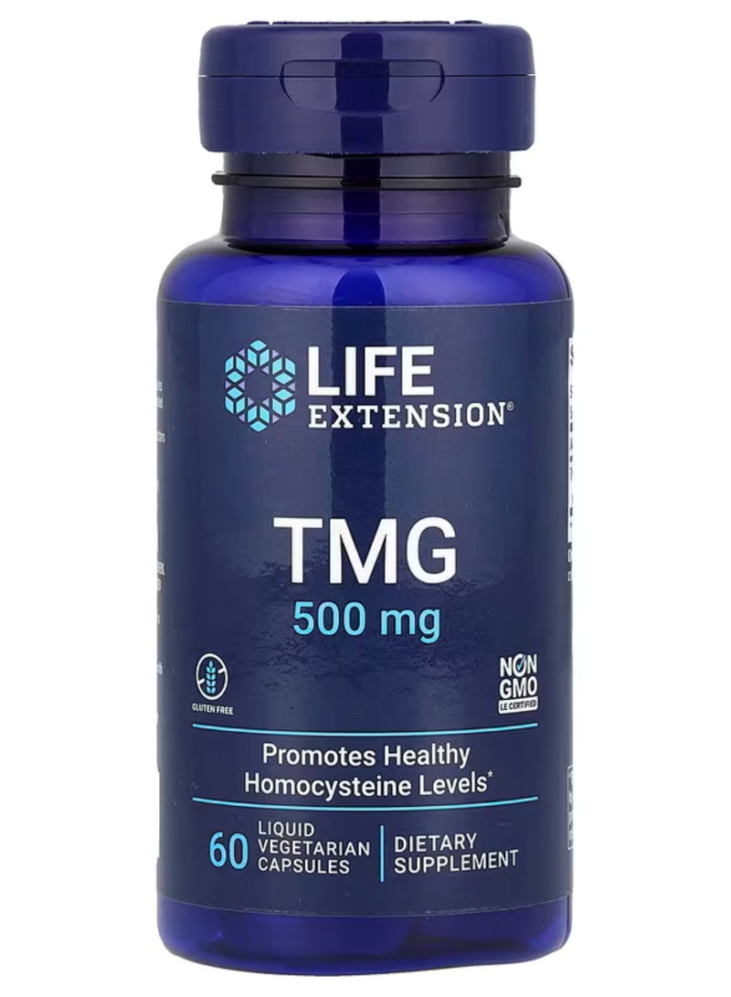 لايف إكستانشن‏, TMG ، 500 ملجم ، 60 كبسولة نباتية سائلة