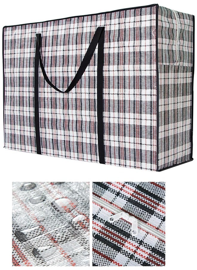DUNISO 6 Pcs Laundry Bag，Heavy Duty Storage Bags,Reusable Strong Clothes Storage Bags,Super Sturdy And Durable, Waterproof And Moisture-Proof,Large Laundry bags with Zips Storage Bags Best for Moving House Clothing & Wardrobe Storage Packing,70*50*25cm  - Image 3