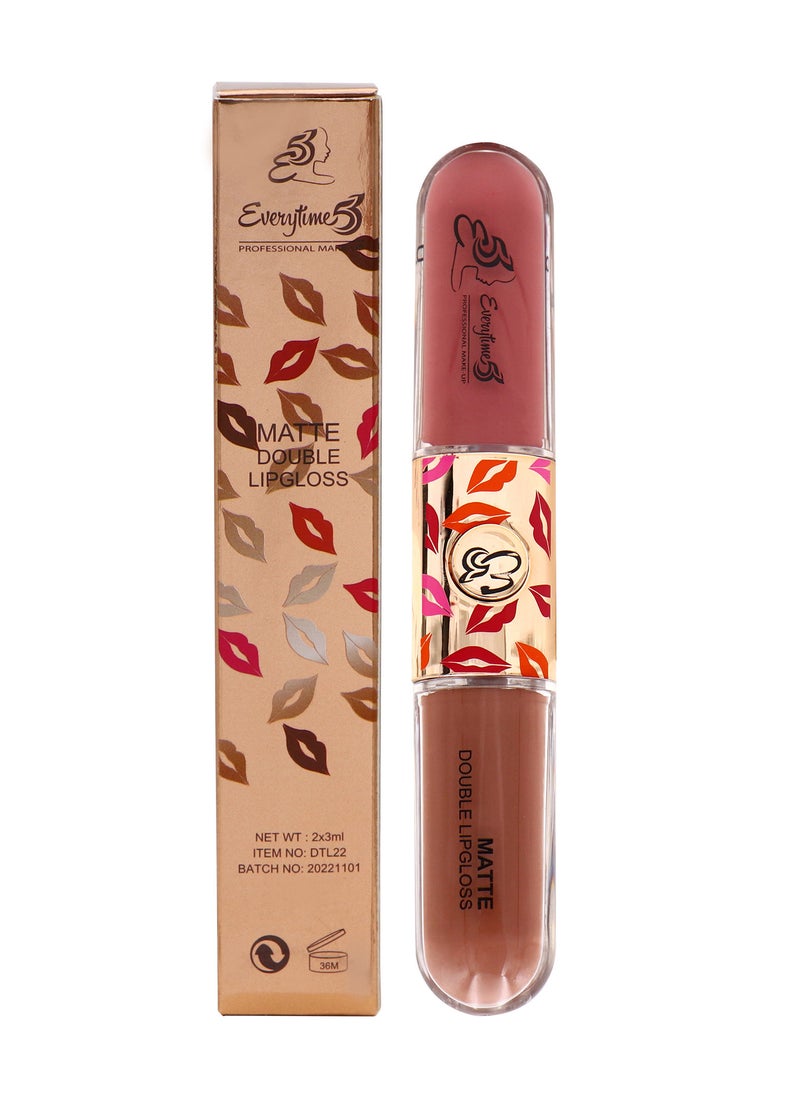 Everytime53 Women's Matte Double Lipgloss 6ml - DT04 - Image 1