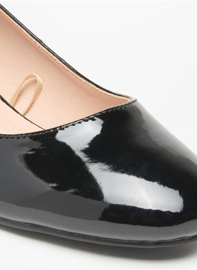 Flora Bella By Shoexpress - Women's Solid Slip-On Pumps with Block Heels - Image 1