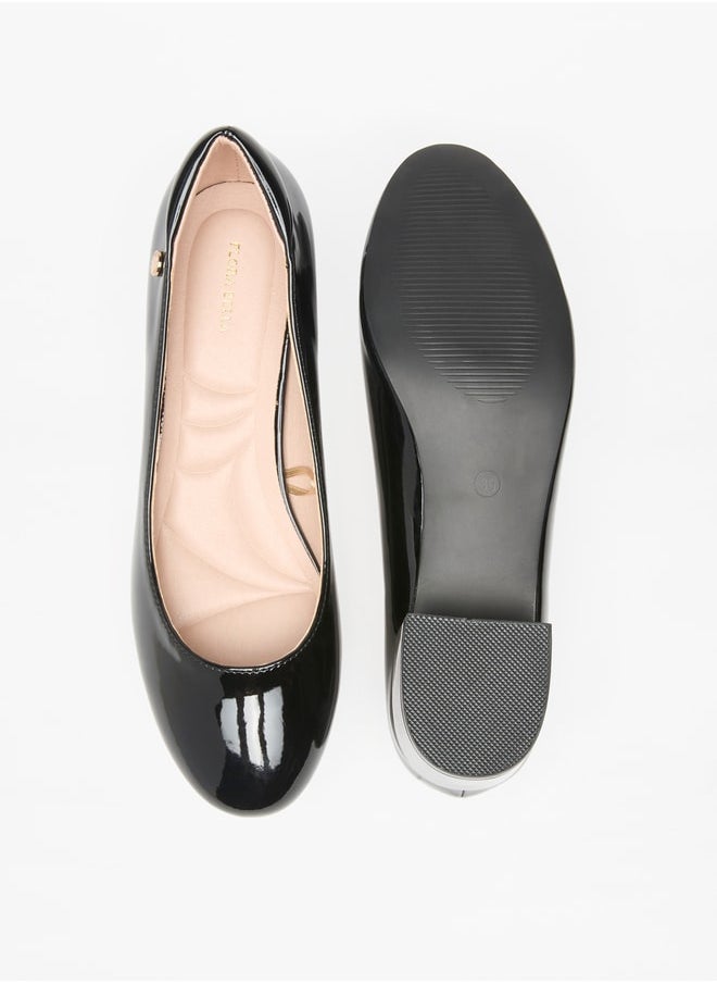 Flora Bella By Shoexpress - Women's Solid Slip-On Pumps with Block Heels - Image 1
