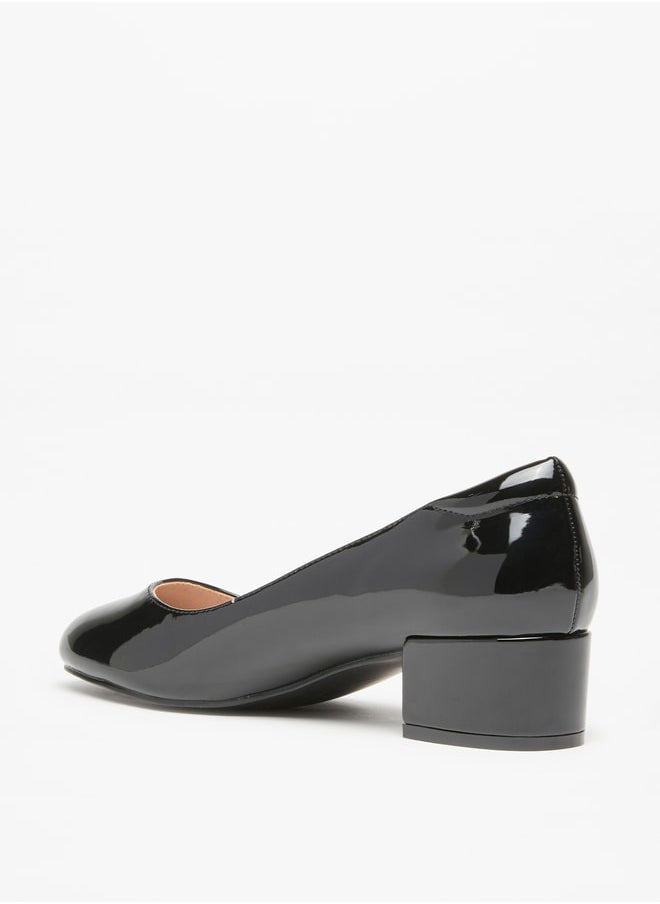 Flora Bella By Shoexpress - Women's Solid Slip-On Pumps with Block Heels - Image 1