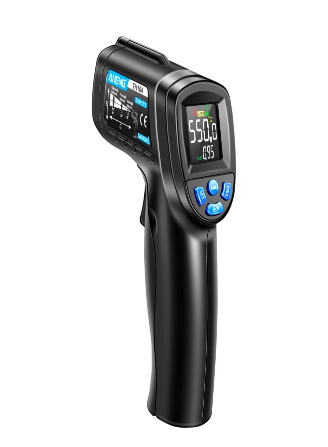 ANENG TH104 Non-Contact Infrared Thermometer-50℃~550℃ Backlight VA Screen Infrared Thermometer Industrial Thermometer High Precision Kitchen Handheld IR Temperature Tester with Adjustable - Image 1