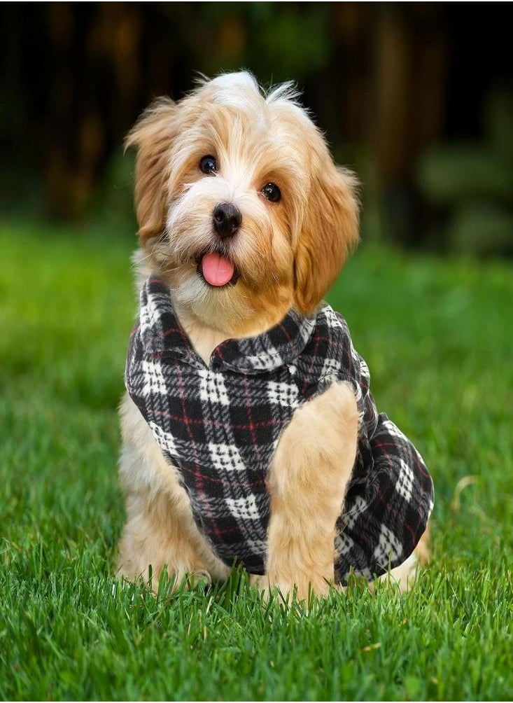 6Pcs Pet Clothes Dogs Cats Sweater Warmth Fleece Traction Buckles Puppy Clothes Pet Supplies