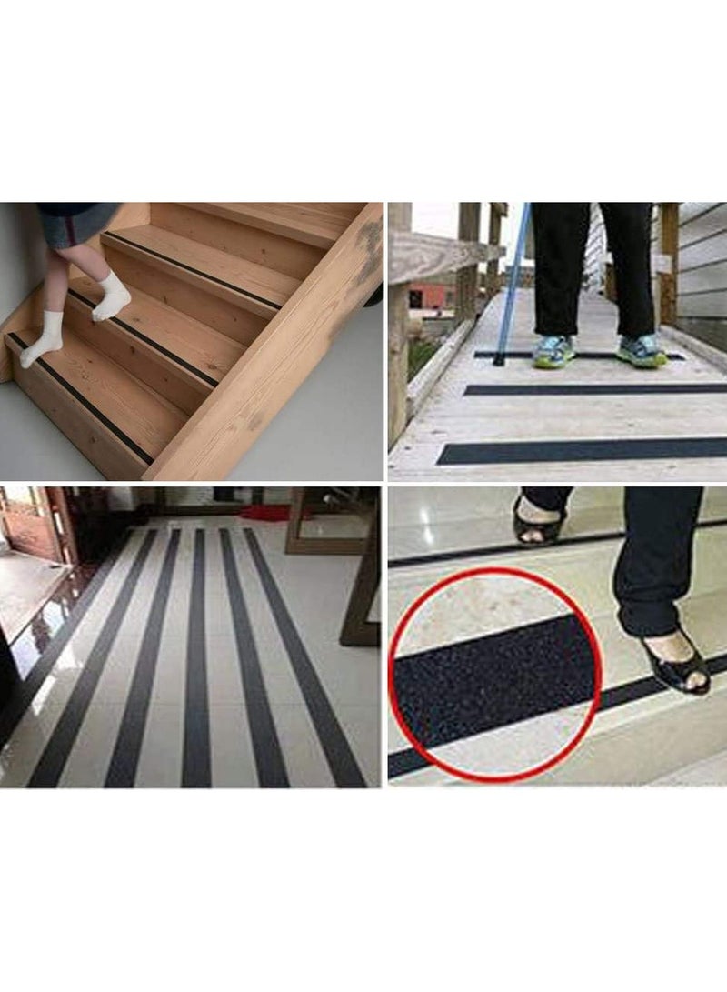 Como Como Anti-Slip Stairs Tape | Anti Slip Grip Tape | Non-Slip Traction Tape | 2"x18M | Black  - Image 2