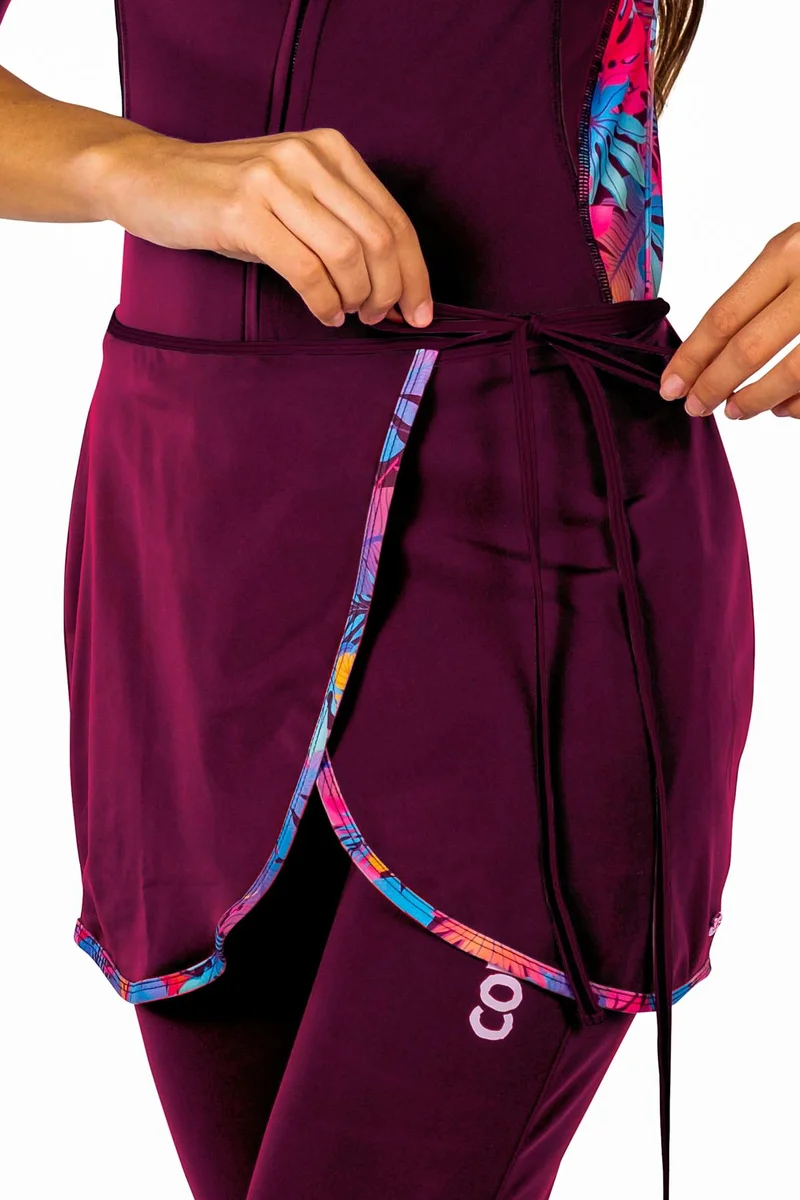 COEGA SUNWEAR  COEGA Swim Wrap Ladies SzL -  Purple Tropical for Women | Best Price UAE